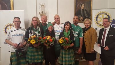 Den Seniorenpreis des Rotary-Club Fürth erhielten in diesem Jahr die United Kiltrunners für ihr wirklich überzeugendes Rikscha-Projekt