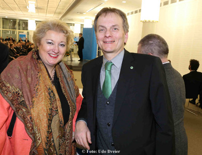 Wirtschaftsreferent Horst M�ller im Gespr�ch mit Petra Guttenberger, MdL 