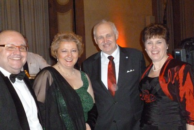Jahresempfang des Ministerpr�sidenten 2013: In fr�nkischer Verbundenheit Thomas Bl�sel, MdL Petra Guttenberger mit Robert Kiesel MdL und Frau Hiltrud
