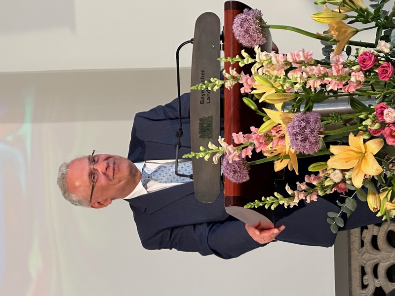 Staatsminister Joachim Herrmann MdL bei seiner Ansprache.
Foto: Petra Guttenberger