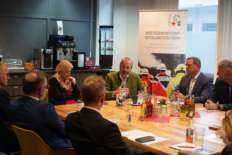 Fachgespräch mit dem EVP-Fraktionsvorsitzenden Manfred Weber MdEP bei der AGNF zum Thema "Gesundheitspolitik Bayern - Europa",
Foto: AGNF