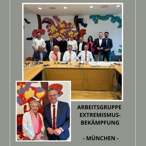 Ein interessantes Gespräch mit dem Arbeitskreis Extremismusbekämpfung - hier mit dem Sprecher der CDU in diesem Bereich, Herr Christoph de Fries, MdB, aus Hamburg. Einmal mehr zeigt sich, dass unser bayerischer Weg zwar etwas anders, aber überaus erfolgreich war. Vielen Dank für den Austausch!
Fotos: CSU-Fraktion