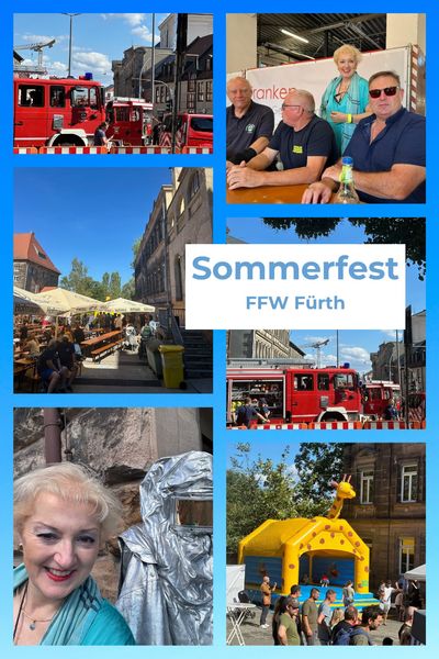 Die Freiwillige Feuerwehr Fürth feiert im neuen Quartier und viele Bürgerinnen und Bürger feiern mit. Das traditionelle Sommerfest in den ehemaligen Räumen der Berufsfeuerwehr ist schon etwas ganz besonderes und schafft viele neue Möglichkeiten. Das dieses Angebot auch von vielen begeisterten Familien angenommen wurde, versteht sich fast von selbst. Besuch gab es selbstverständlich auch von anderen Feuerwehren - Danke an alle Aktiven, die dieses wundervolle Event möglich gemacht haben!
Fotos: Petra Guttenberger