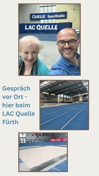 Unterwegs im Stimmkreis - Gesprächsaustausch mit Herrn Martin Ledwon vom LAC Quelle Fürth. Viele engagierte Menschen, eine beeindruckende Halle und große, sportliche Erfolge - das prägt den LAC Quelle Fürth. Gerne habe ich mir die Konzepte vor Ort erläutern lassen. Danke und weiterhin viel Glück!
Bilder: Petra Guttenberger
