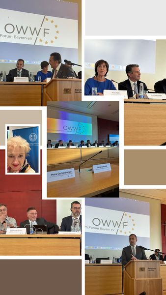 Eine hochinteressante Veranstaltung des Ost-West-Wirtschaftsforums zu Wirtschaftswachstum und Kooperationsmöglichkeiten mit Griechenland. Ein hochkarätig besetztes Podium bestehend aus dem griechischen Wirtschaftssekretär / Unternehmen / Pressevertretern u.v.m. machte deutlich, welchen erfolgreichen Weg Griechenland zurückgelegt hat und warum es sich lohnt, dort zu investieren. Gratulation an OWWF-Präsidenten Eberhard Sinner zur gelungenen Veranstaltung.
Fotos: Petra Guttenberger
