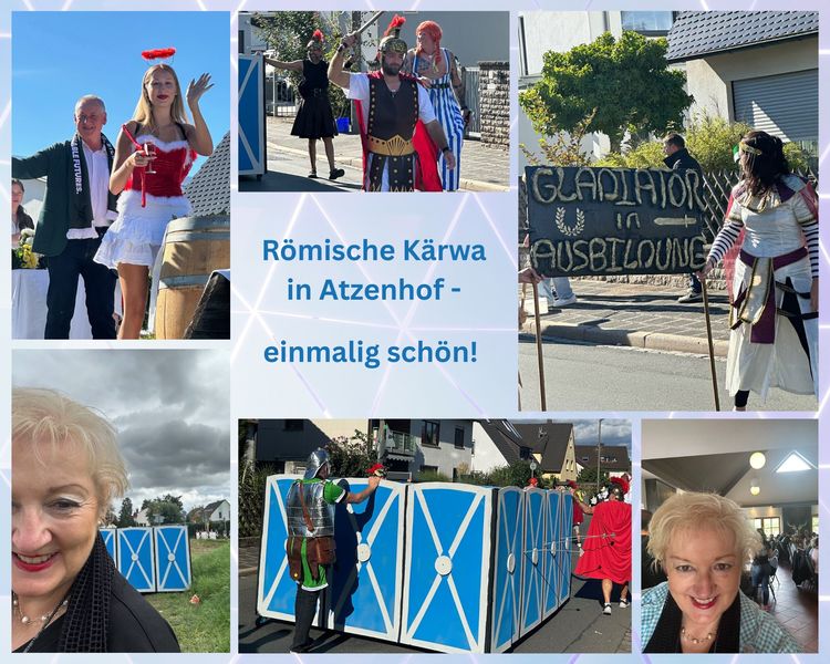 Römische Kärwa in Atzenhof: Die Kärwamadli & Kärwaburschen sind super kreativ. Danke für den tollen Einsatz!
Fotos: Petra Guttenberger