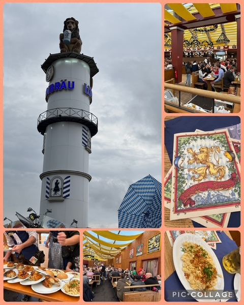 Auf der Wies´n 2025 - wie immer haben wir lecker im Löwenbräu-Festzelt gegessen. Fotos: C. Daum
