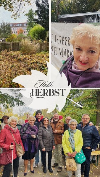 Apfelmarkt in Fürth - im idyllischen Stadtpark. Umgeben von herbstlichem Flair hat der Apfelmarkt am Wochenende wieder viele Besucherinnen und Besucher angezogen. Mein Favorit in diesem Jahr: Blumensträuße und Walnuss-Nudeln.
Fotos: P. Guttenberger