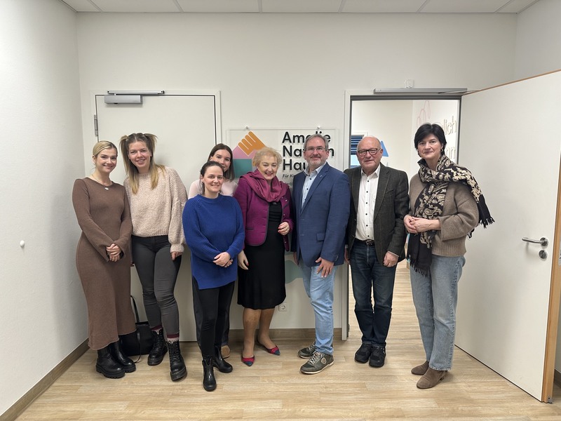 Zu Besuch und Gespr&auml;chsaustausch im Amalie Nathan Haus.
Foto: privat