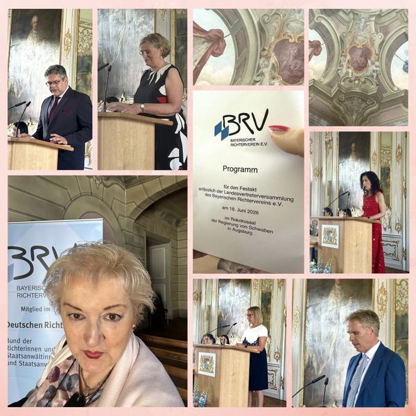 Auftakt der Tagung des Bayerischen Richtervereins in Augsburg, an der ich als offizielle Vertretung f&uuml;r den CSU-Fraktionsvorsitzenden teilgenommen habe. Dank an die Richterinnen, Richter, Staatsanw&auml;ltinnen und Staatsanw&auml;lte f&uuml;r den interessanten und klaren Austausch &uuml;ber die aktuellen Herausforderungen den den deutschen Rechtsstaat.

Eine unabh&auml;ngige und starke Justiz ist die Basis unserer freiheitlich demokratischen Grundordnung.

Danke auch an Bundesanwalt Jens Rommel f&uuml;r die Einblicke in diesen wichtigen Aufgabenbereich. Fotos: P. Guttenberger